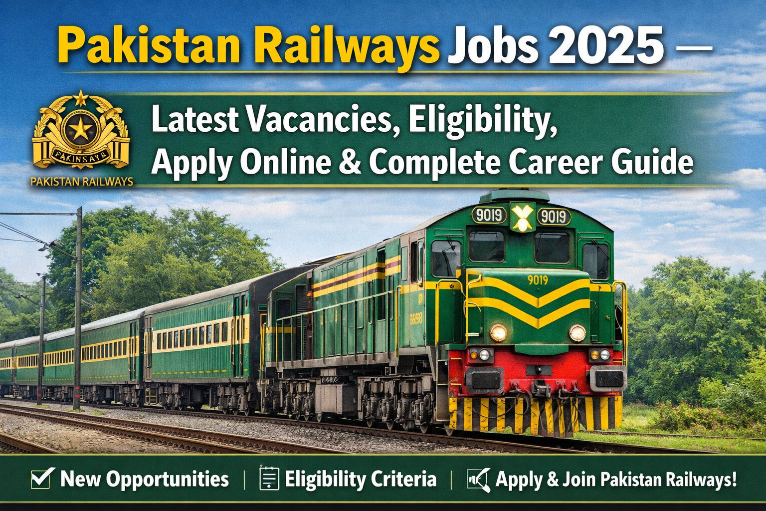 Pakistan Railways Jobs 2025 – Latest Vacancies, Eligibility, Apply Online & Complete Career Guide