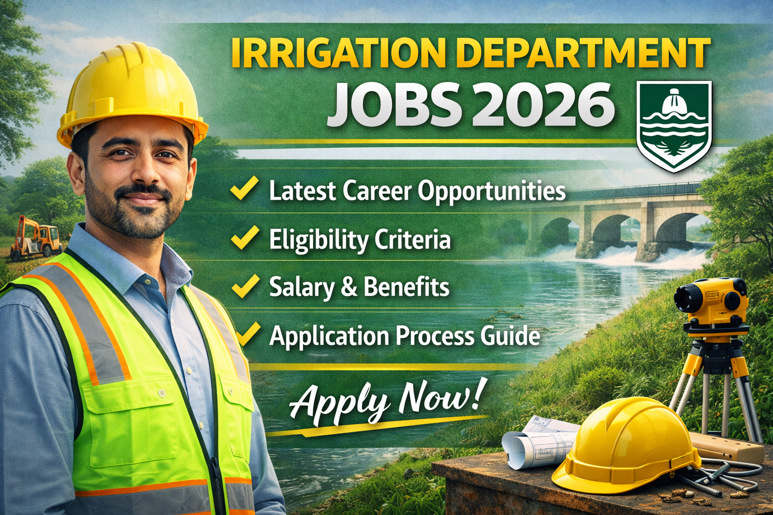 Irrigation Department Jobs 2026 – Latest Career Opportunities, Eligibility, Salary & Application Guide